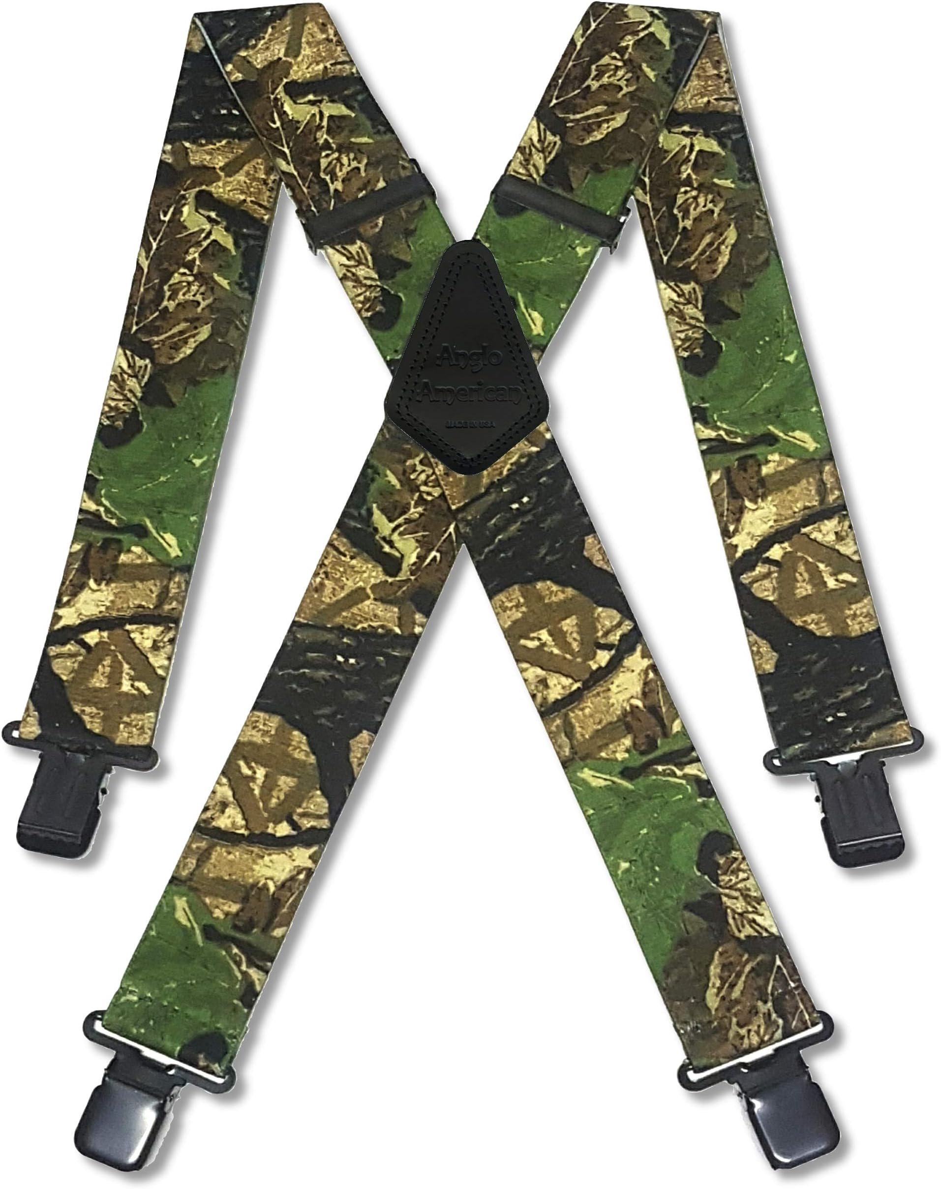 Mens Braces Heavy Duty 18 Designs 2" & 1.5" Camouflage Camo Fishing Hunting Shooting for Trousers