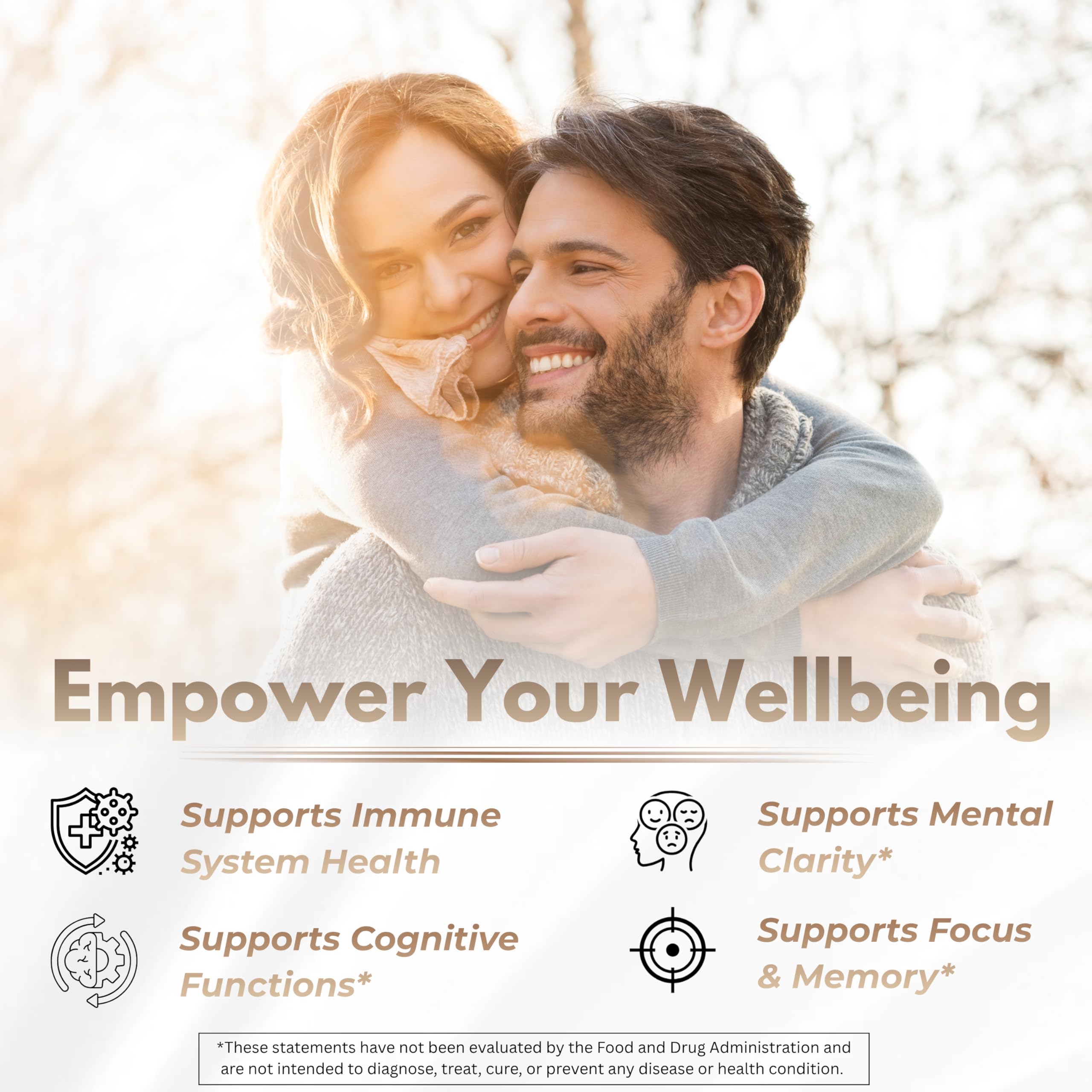 Mushroom Complex Supplement 10-in-1 - Fruiting Body Extracts - Lions Mane, Cordyceps, Reishi, Turkey Tail, Chaga & More - Brain, Focus, Energy & Immune Support - 60 Vegan Capsules — Amazon image 2