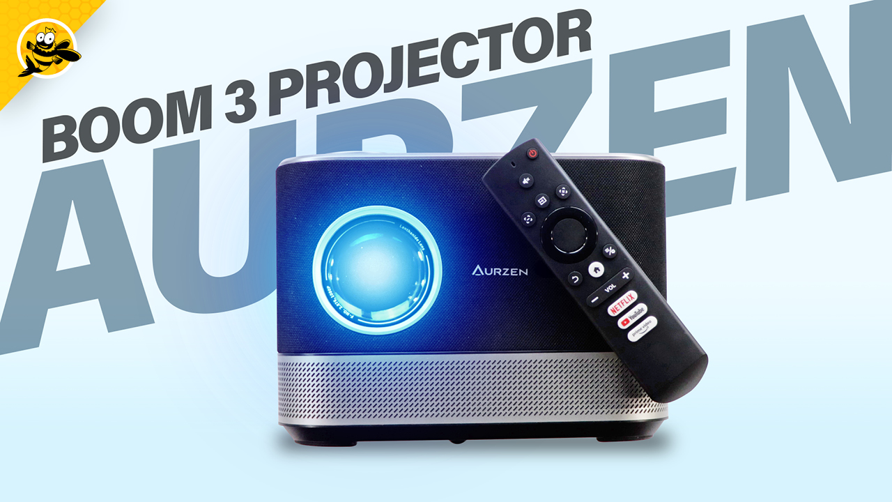 Watch BEST All-in-One Projector I've Tested! - AURZEN Boom 3 on