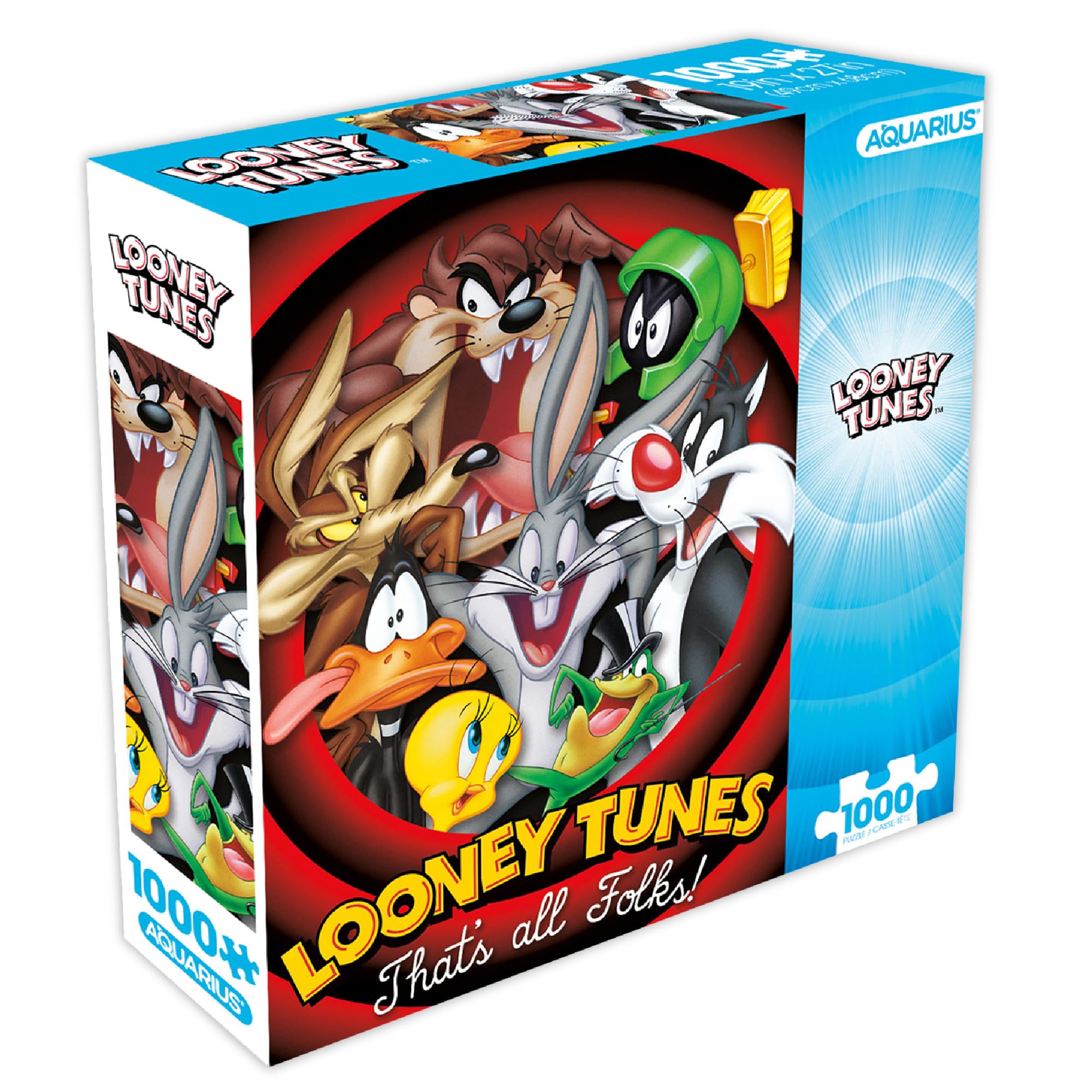 Aquarius Looney Tunes Puzzle, puzzle da 1000 pezzi, opere d'arte di All Folks, regalo per adolescenti, adulti e collezionisti