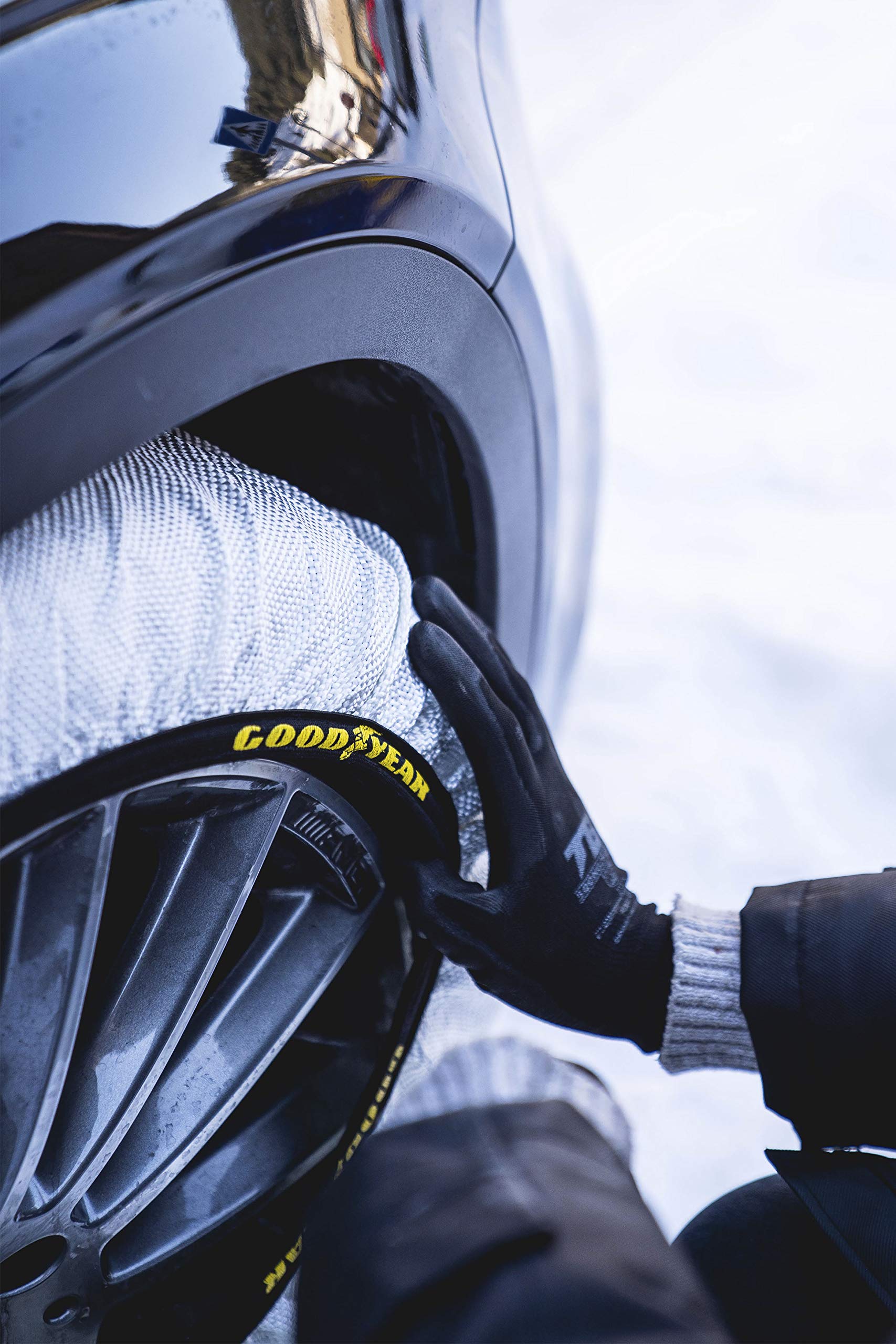 Goodyear Juego de 2 Cadenas de Nieve Textiles para Coche Goodyear Snow & Road Talla L