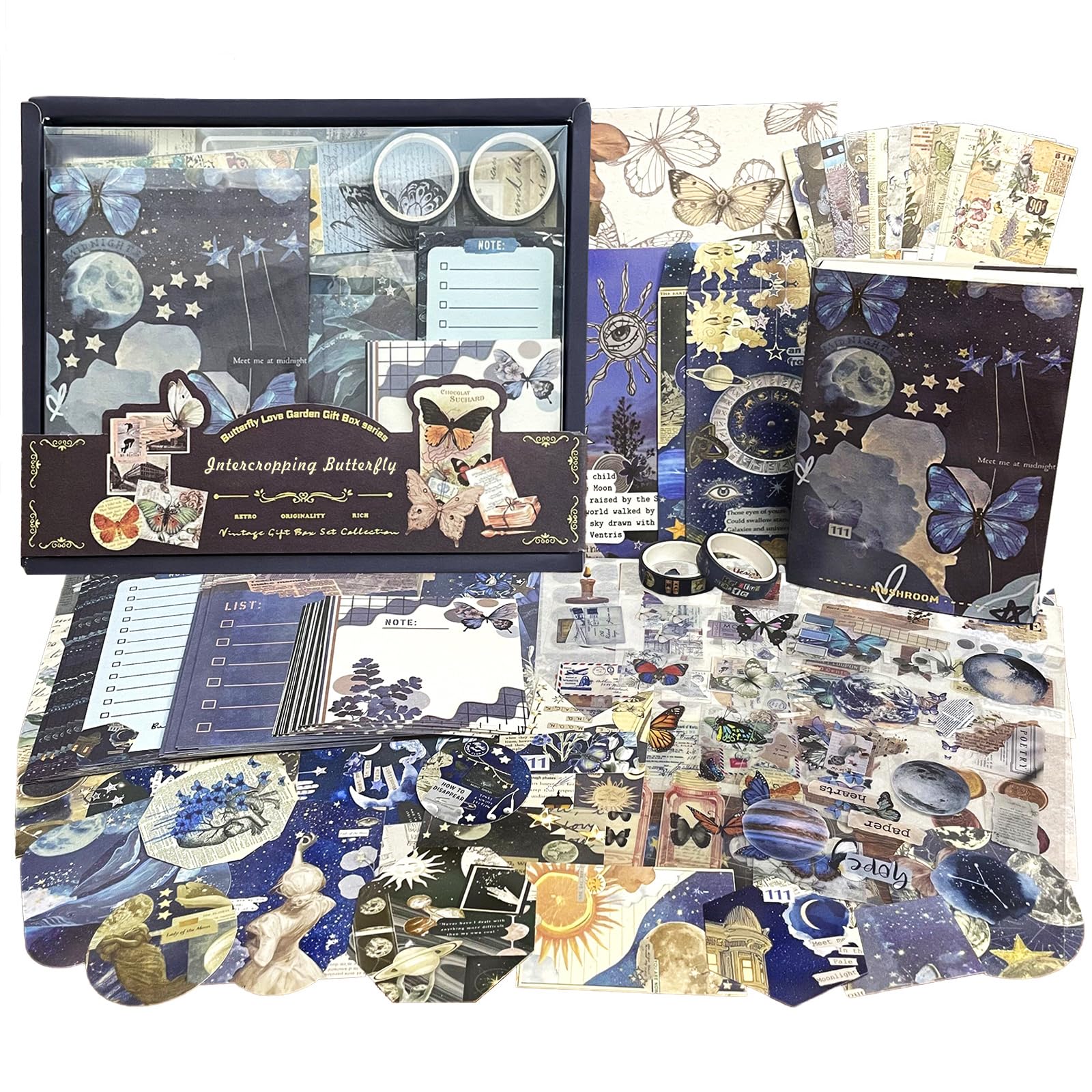 Accessoires scrapbooking complets pour bullet journal et collages artistiques