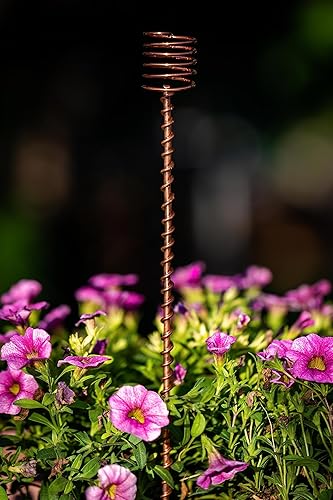 Miniatura 9 de Electroculture Grows - Juego de 5 estacas de cobre sólido de 18 pulgadas de largo, envueltas con cobre sólido puro