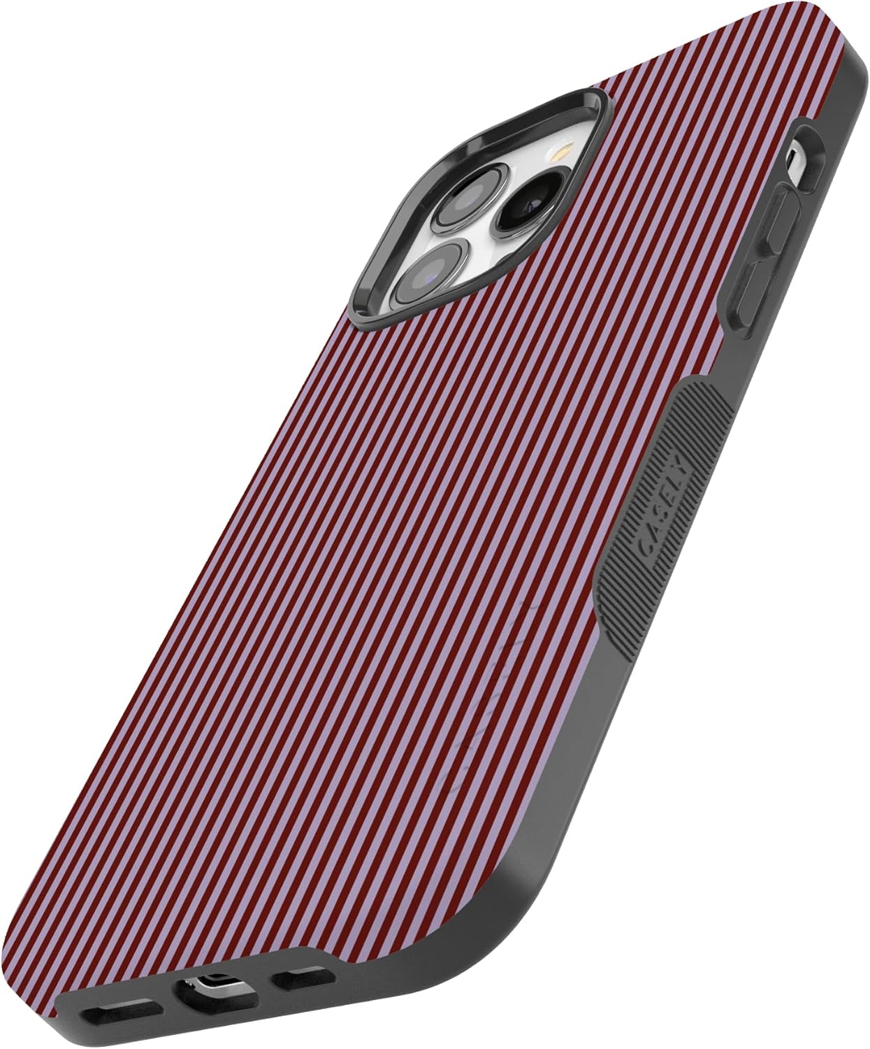Casely iPhone 13 Pro Max Case | Stripes and the City | Tiny Pinstripe | Bold Protective Design | Compatible with MagSafe