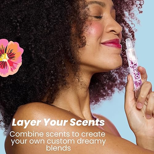 Miniatura 4 de Blossom Roll on Perfume for Women Alcohol Free Rollerball Perfume Oil with Essential Oils, Infused with Real Flowers, Made in USA, 0.20oz