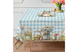 Easter Tablecloth 60x84 Inch Rectangle, Easter Tablecloth