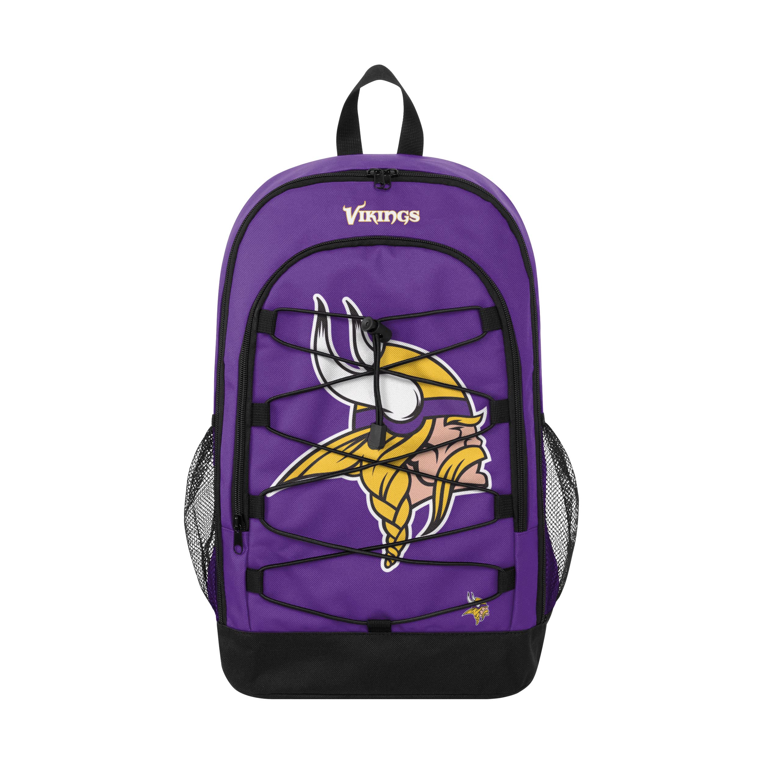 FOCO Minnesota Vikings NFL Big Logo Bungee Backpack