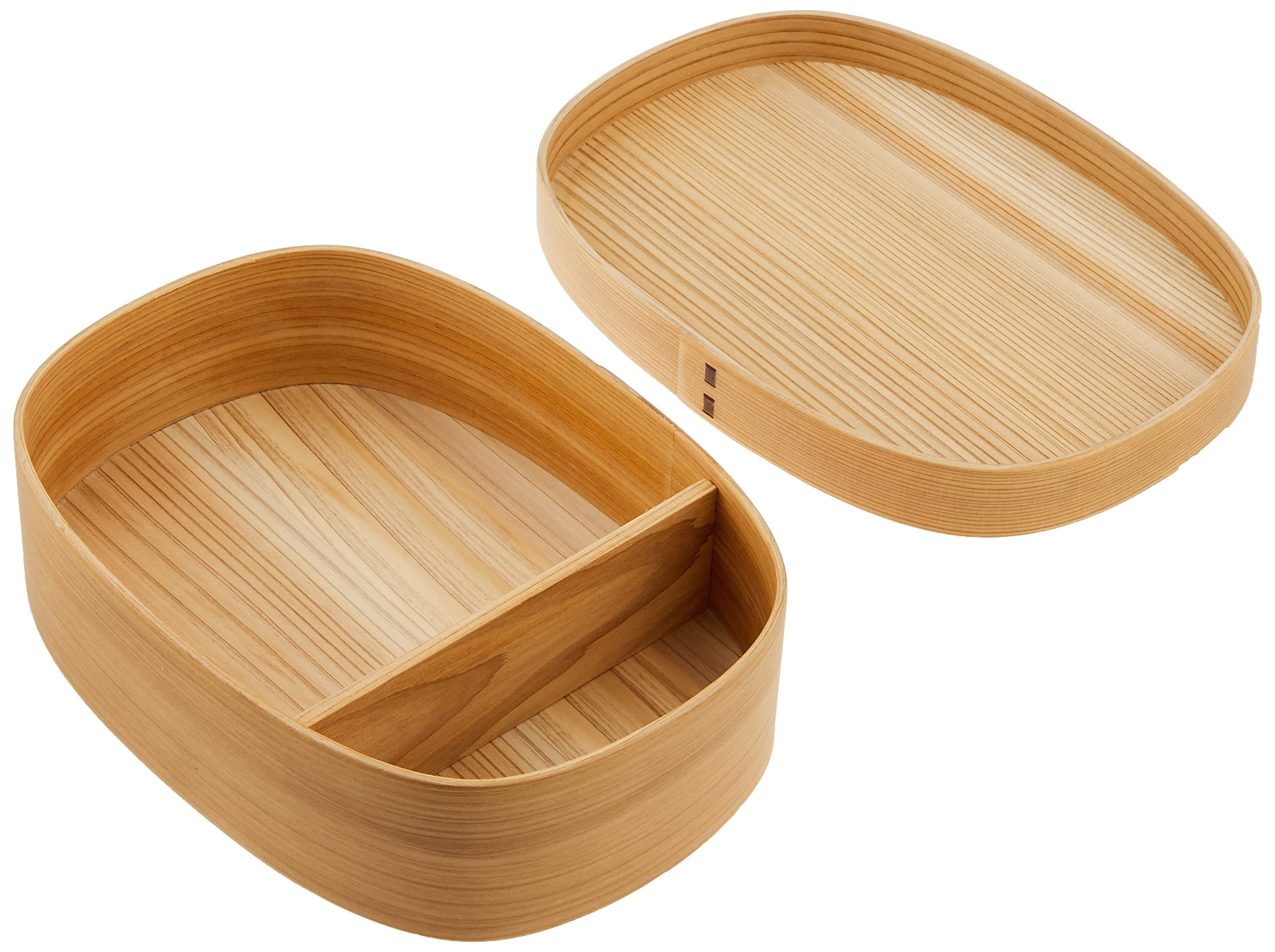 Amazon｜ヤマコー 曲げわっぱ弁当箱 ファミリー 80184 約21×15×H5.5cm