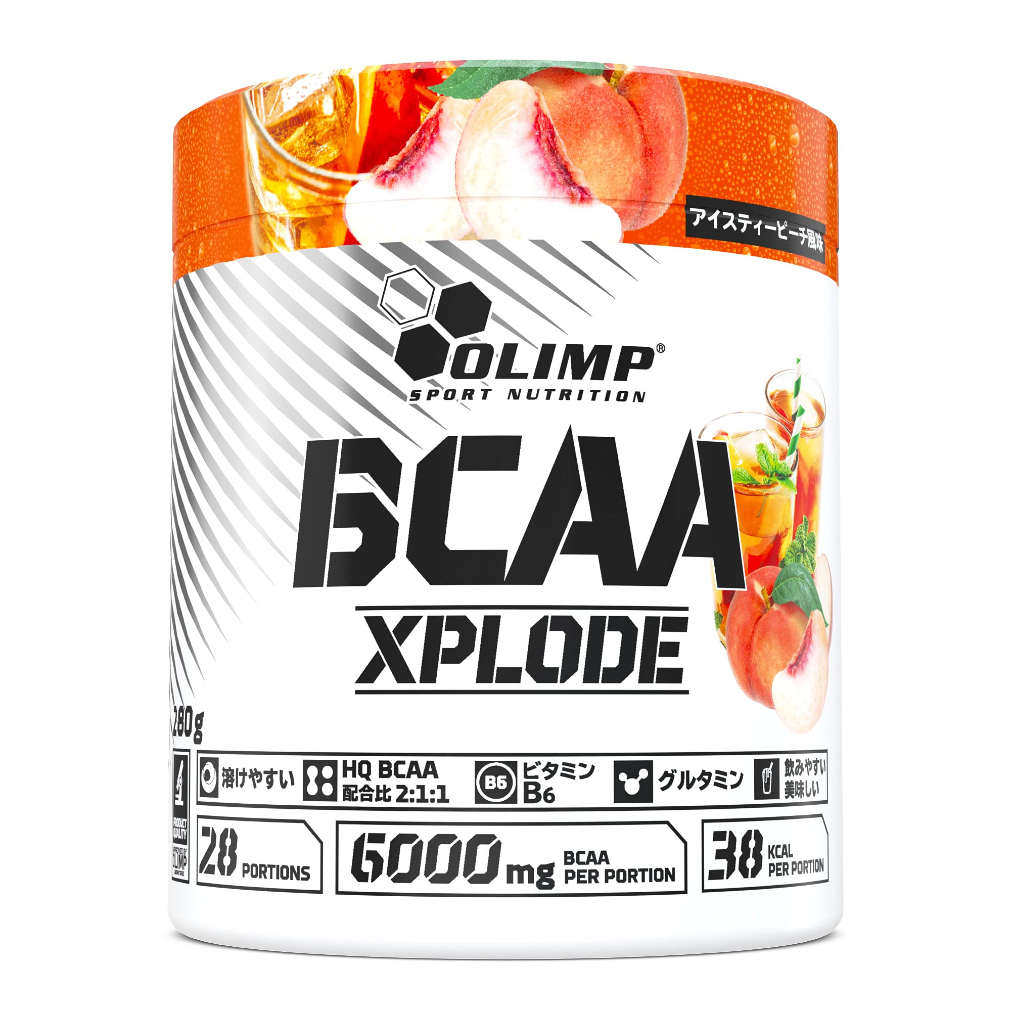 BCAA XPLODE Iced Tea Peach, 9.8 oz (280 g)