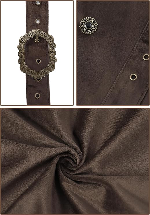 Medieval Half Shoulder Cape Renaissance Split Shawl Cavalier Shawl Shrug Ranger's Cloak LARP Warrior Costume