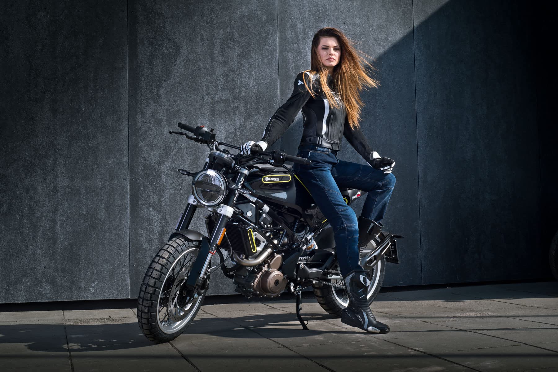 SHIMA Sansa Jeans Denim Modern avec Protector Classic Duralid Pantalon de Moto pour Femme