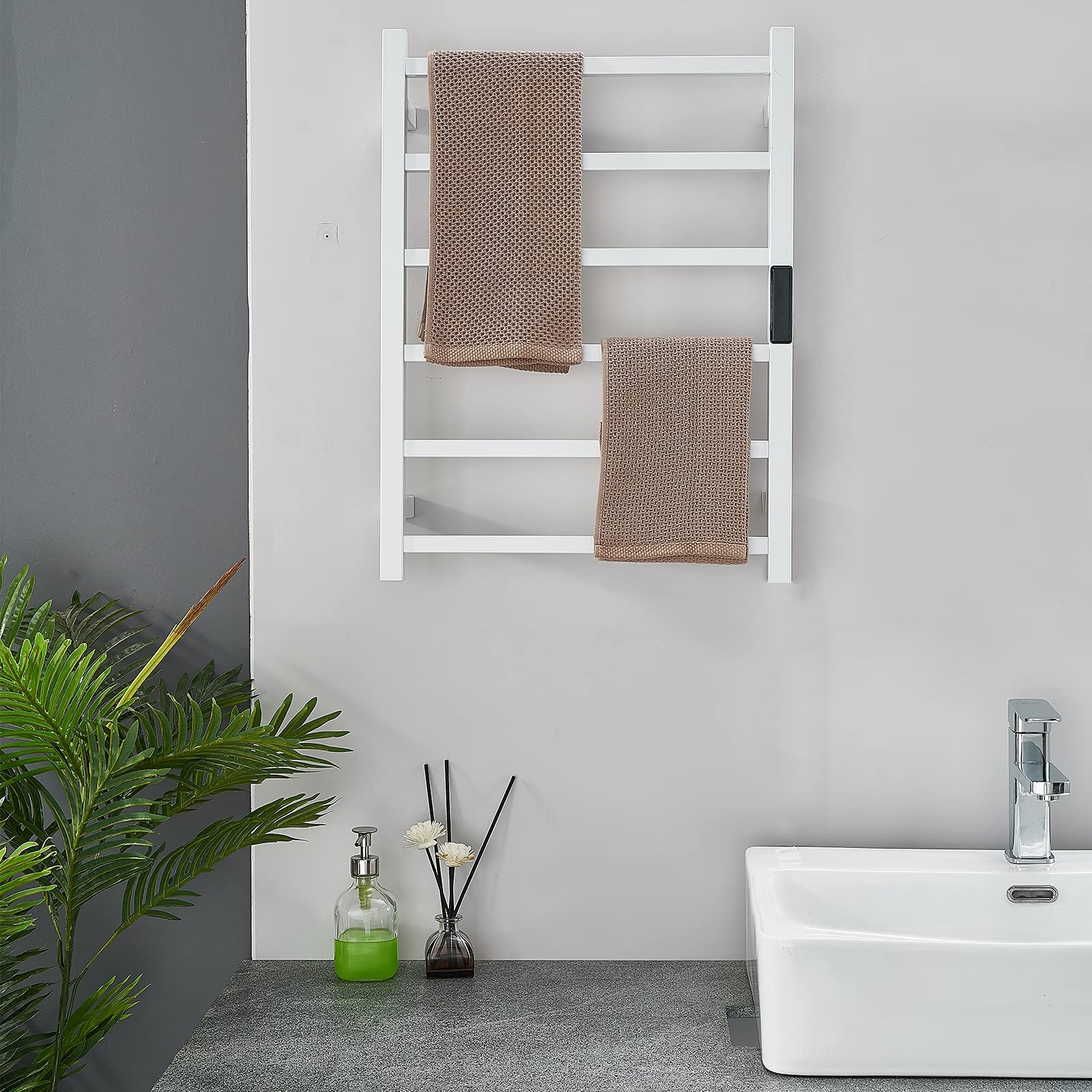 Amazon.co.jp: ホワイトホットタオルウォーマー、温度/時間制御