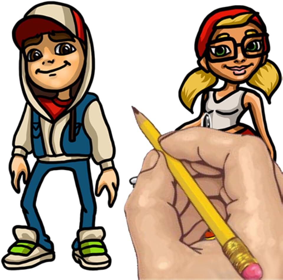 How to Draw: Subway Surfers Characters.