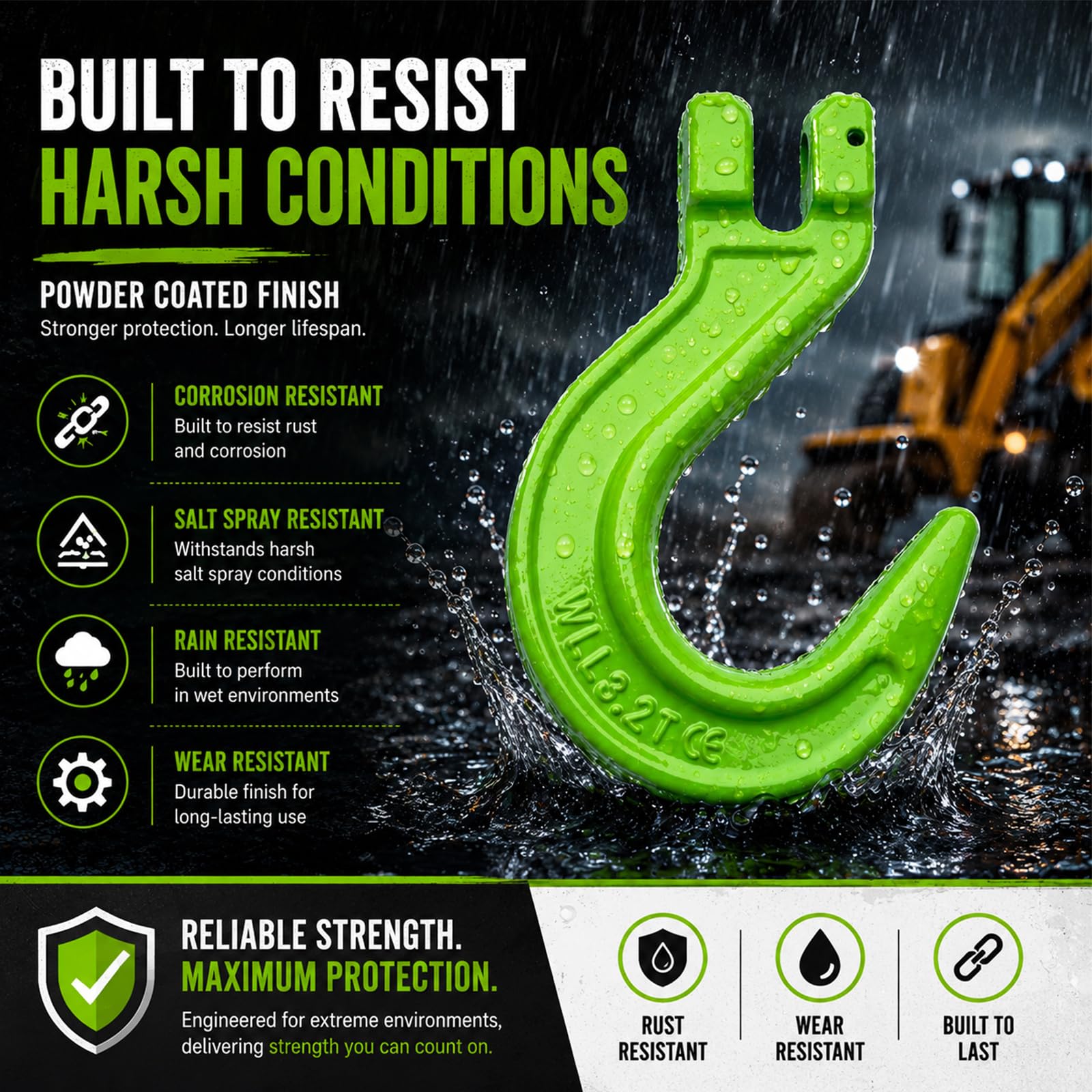 Heavy-Duty G80 Slip Hooks - 7055 LBS -3