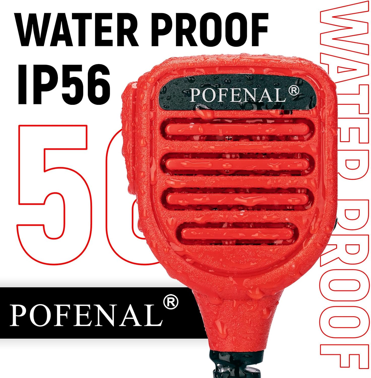 Waterproof 2 Pin Mic for Motorola Radios R2 BPR40D BPR40 CP100D CP200D CP200 CP185 CLS1410 CLS1110 DLR1060 RDU4100 RDU4160D RMU2040 RMU2080D CLS DTR RDU RMU 2 Pairs - Image 4