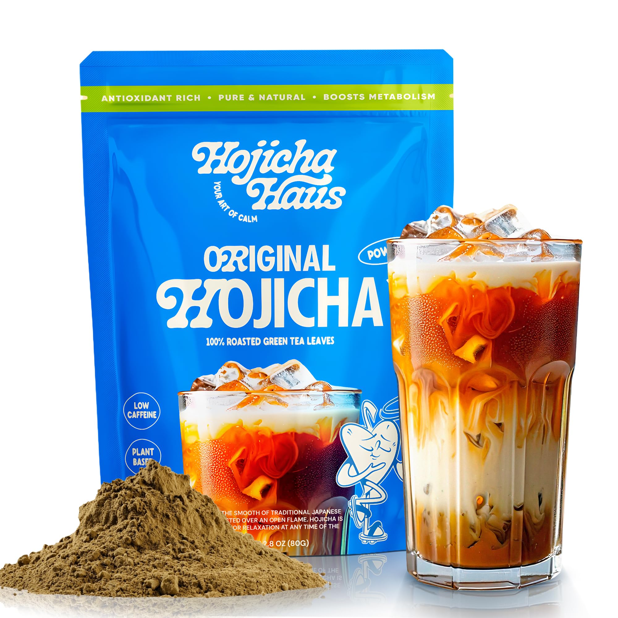 Hojicha Haus Roasted Matcha Green Tea Powder - Ceremonial - Kyoto Grown Decaf Low Caffeine Coffee Alternative 2