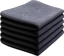 ShineXPro Microfiber Cleaning Cloth (5 Pack) - Soft 500 GSM Kitchen Cleaning Clothes - Highly Absorbent, Lint & Streak Free, Multipurpose Microfiber Cloth 20x30CM - Microfiber Cleaning Cloth for Bike