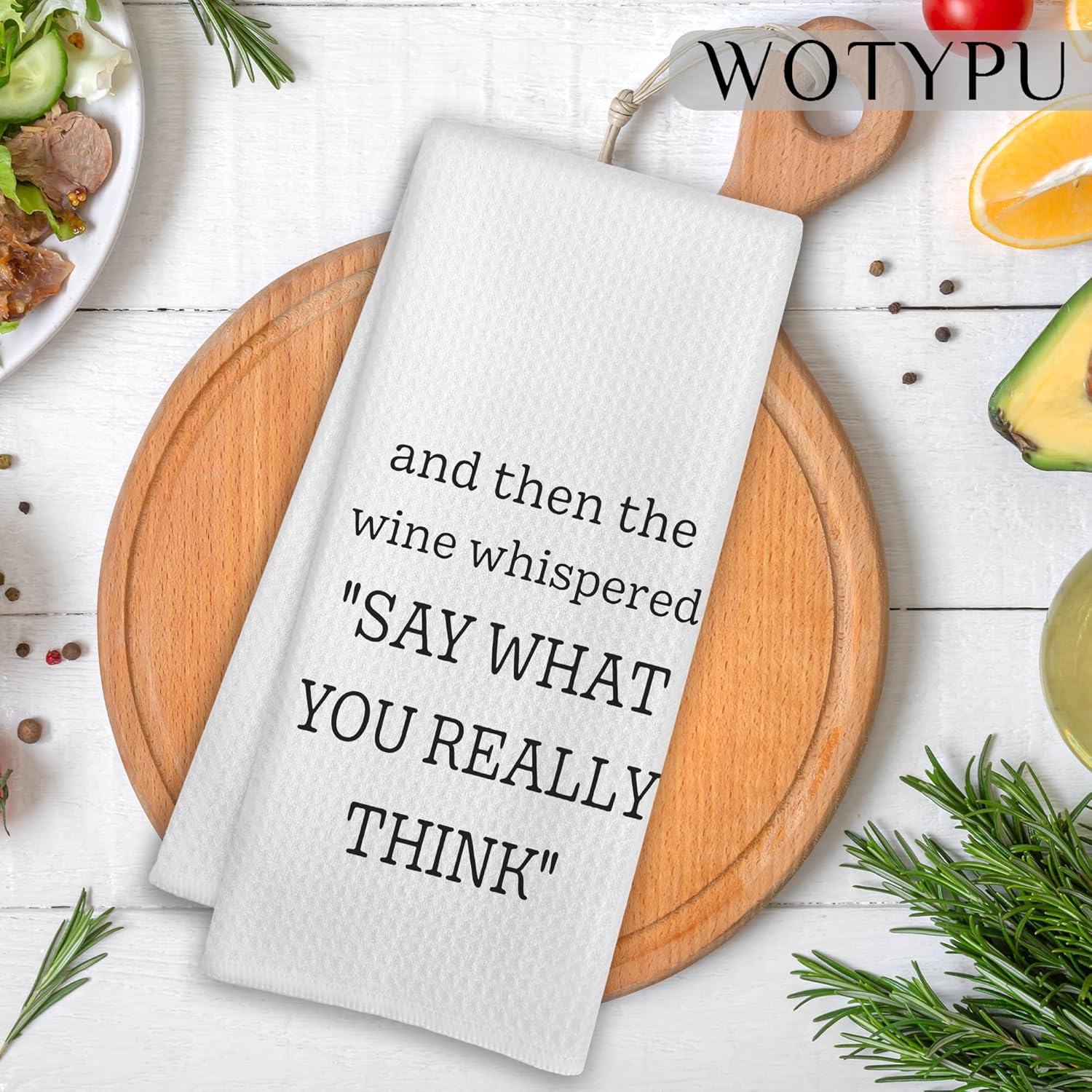 Funny Wine Kitchen Towels, Gifts for Wine Lovers Dish Tea Towel for Kitchen Bar Cart Decor, Bartender Gifts Hand Towels for Bathroom Decor, Bar Towel for Bartender, 16x24 Inch - Image 2