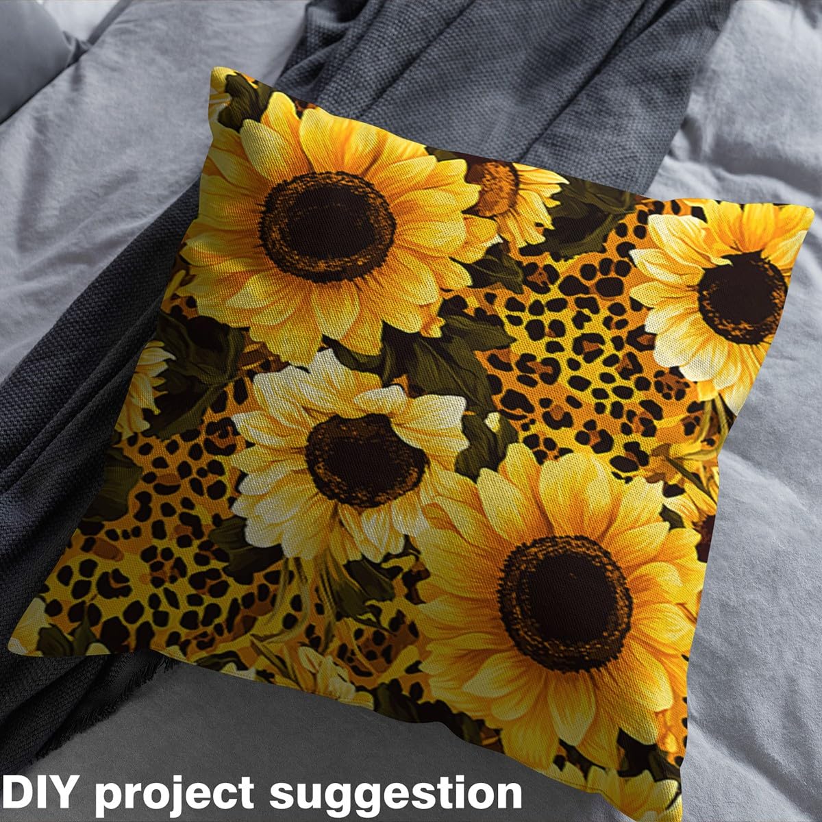 Amazon.com: Feelyou Sunflower Fabric by The Yard Soft 1 Yard
