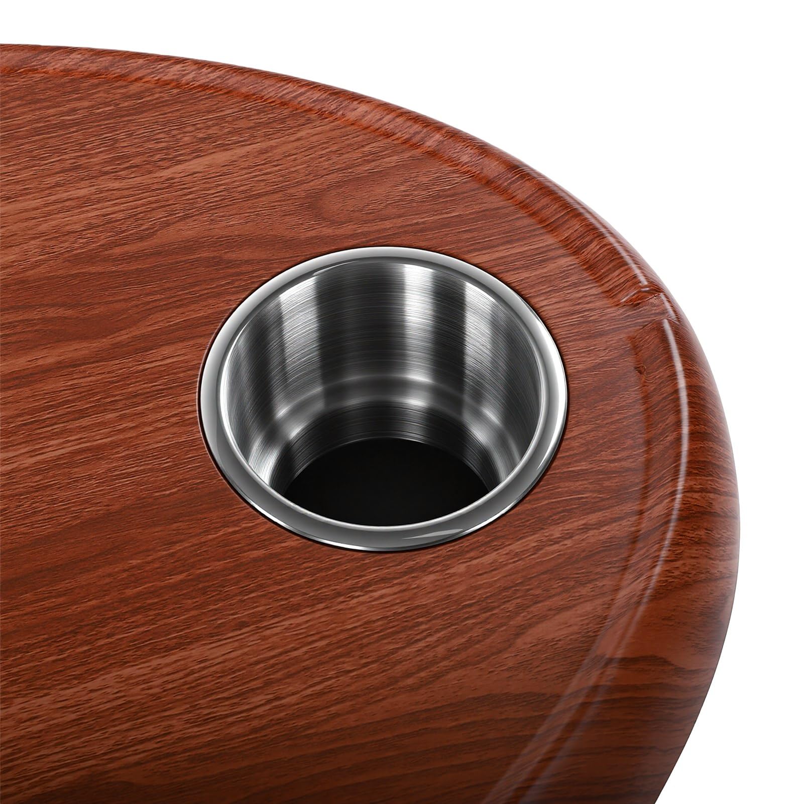 Tavolo per barca pontone, spazioso tavolo multifunzionale per veicoli ricreativi marini per yacht, , 750 mm x 450 mm, con 2 portabicchieri