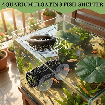 Betta Fish Accessories 3Pcs Betta Hammock Beta Fish Tank Accessories | Aquarium Decorations Floating Hide Cave Ornament Safe Plastic Leaf Pad for Small Shrimp Encourages Breeding Fish Tank Cave