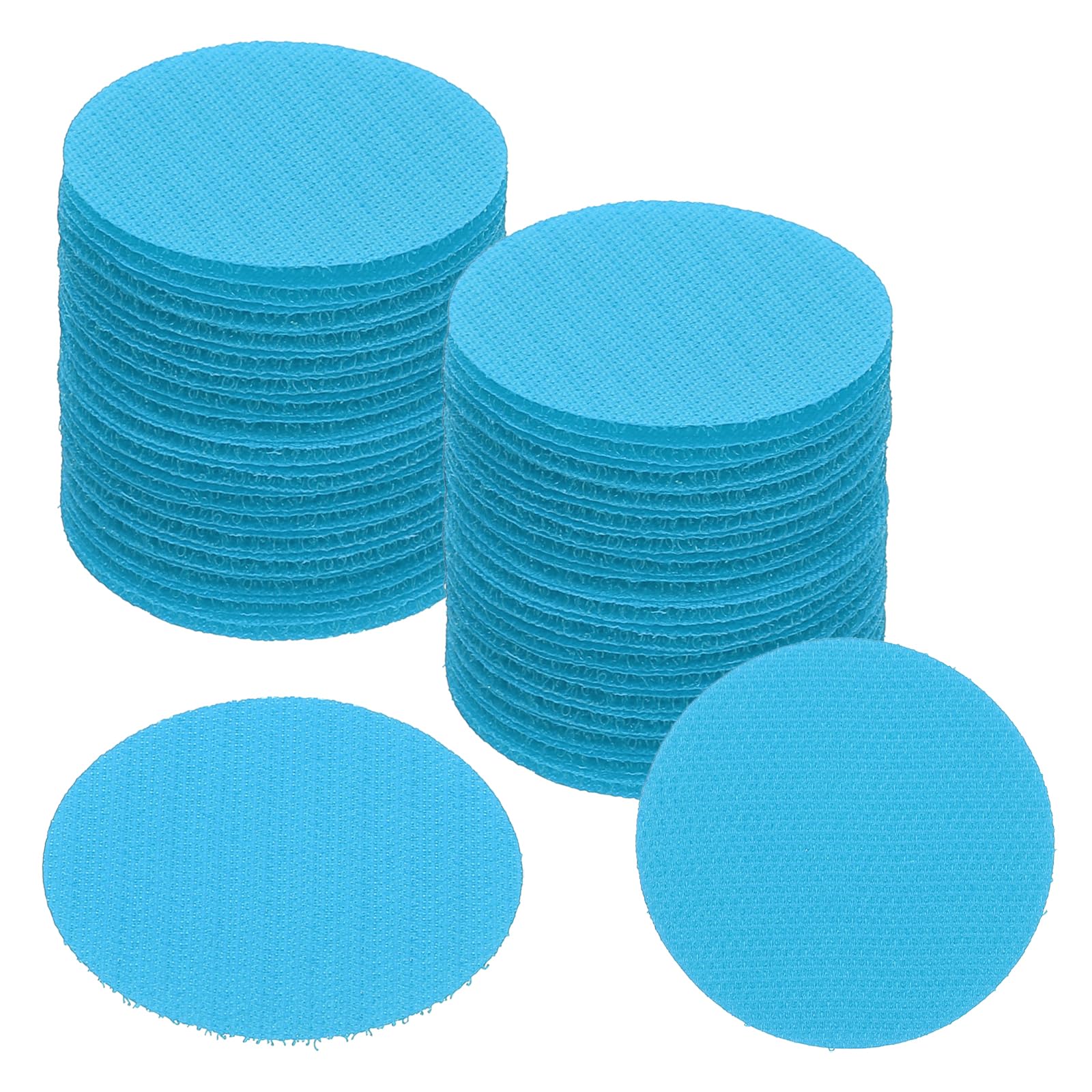 PATIKIL 2" Carpet Spot Markers, 50Pcs Circle Dot Markers Hook and Loop Carpet Spots for Decoration Elementary Preschool Teacher Blue