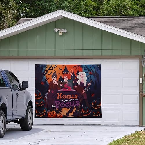 Miniatura 7 de Kit de decoración de Halloween para maletero o golosina de auto, pancarta para SUV, decoración de puerta de garaje, decoración de automóvil, casa