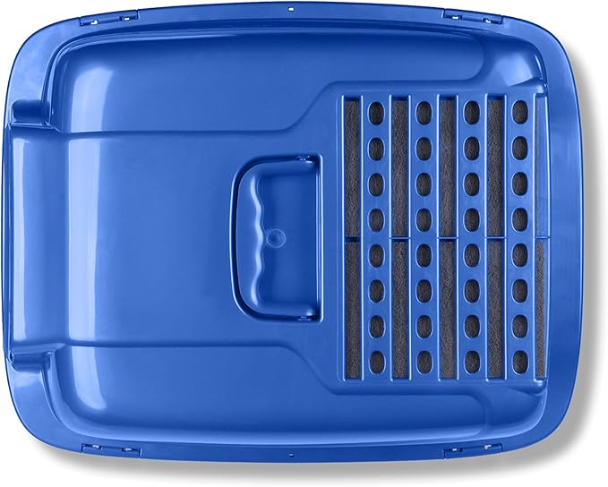 The Van Ness Pets Odor Control Extra Large, Giant Enclosed Cat Pan is a hooded litter box designed to provide ultimate odor control for cat owners. The enclosed design helps to contain odors and keep your home smelling fresh. The included odor door helps to further minimize odors and creates a more private space for your cat to use the litter box.