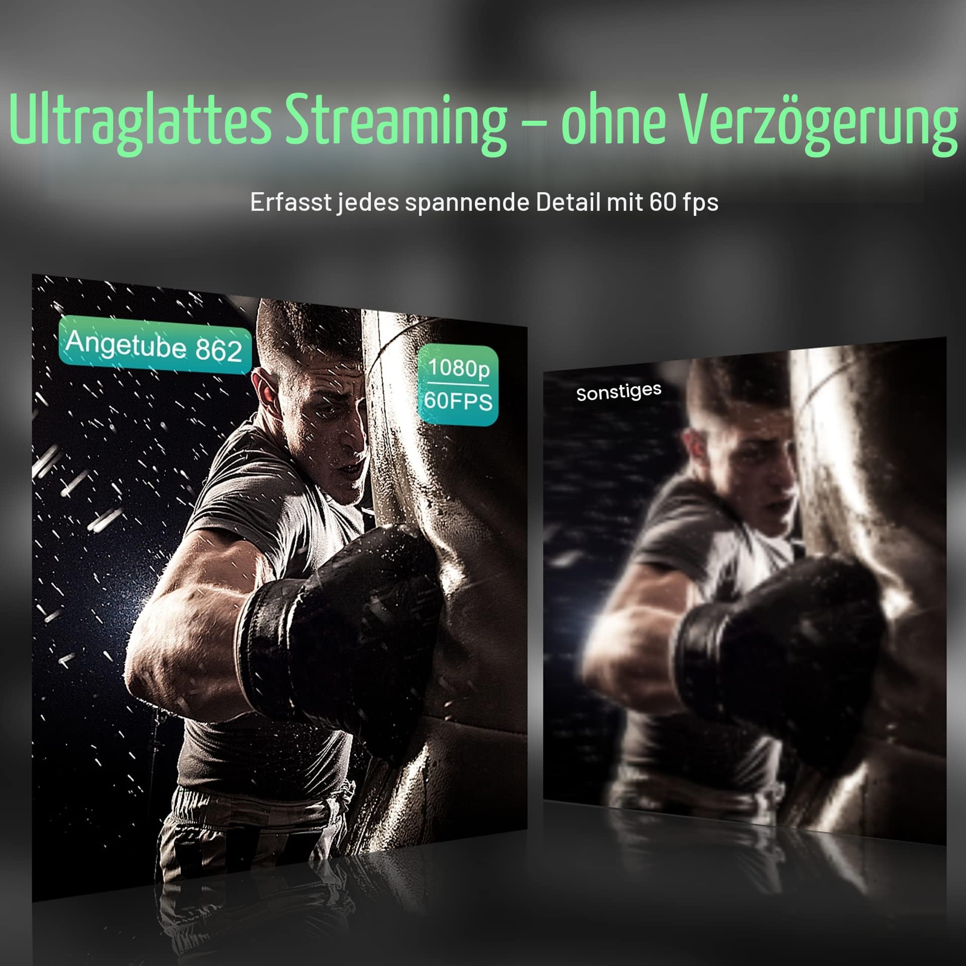 Angetube 60FPS 1080P Webcam mit Ringlicht - PC Kamera mit 5X Digitalzoom und Fernbedienung,Eingebaute Dual-Noise-Cancelling-Mikrofone und Sichtschutzabdeckung,Für PC|Computer|Laptop|Mac|Desktop