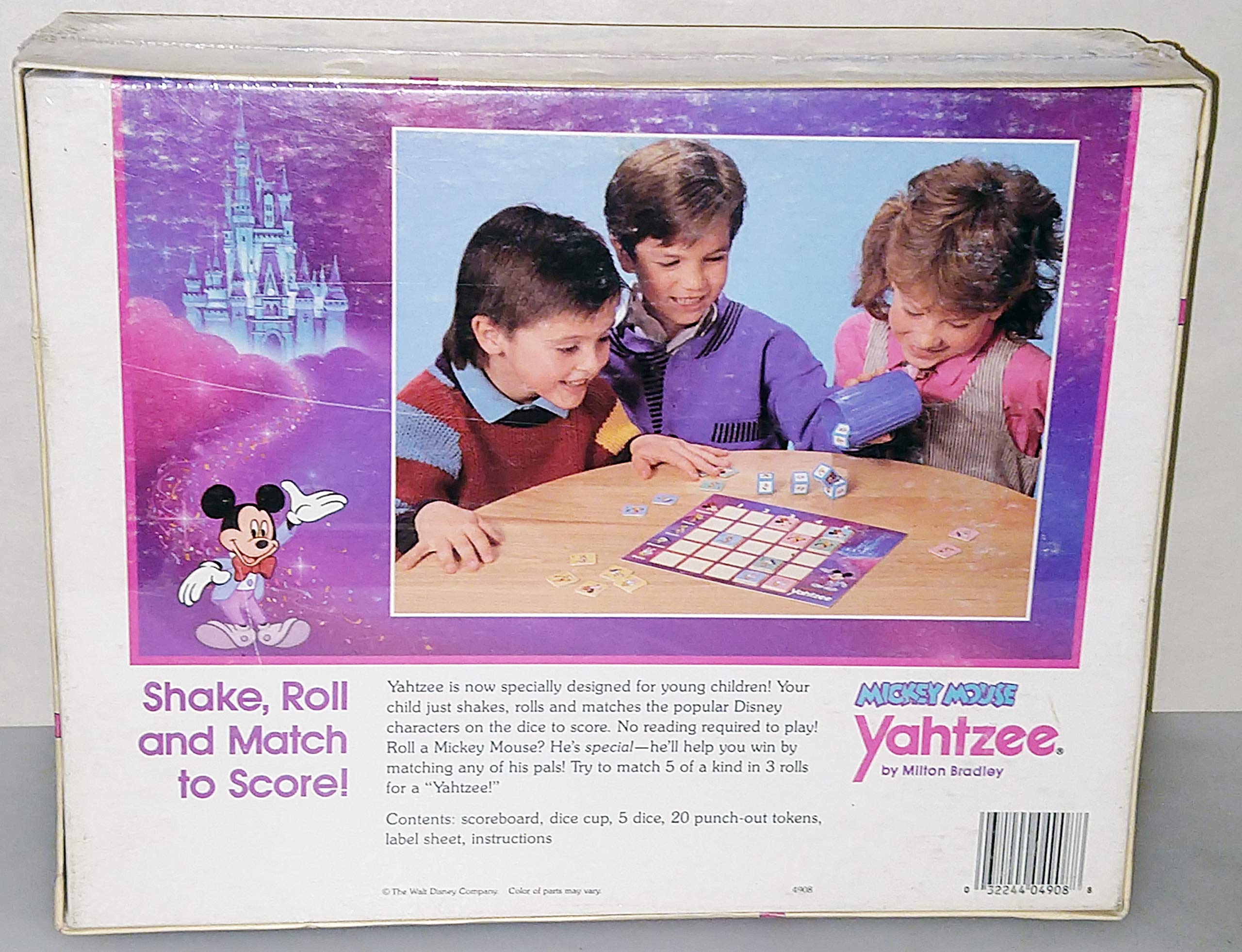 Mickey Mouse Yahtzee Game (1988 Edition) : Amazon.sg: Toys