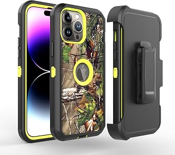 New Designed Defender Case Designed for iPhone 17 Air, Protective Stripe Defender Shockproof Hybrid Case Dual Layer Hard Cover Compatible with iPhone 17 Air Clip+Camo Green
