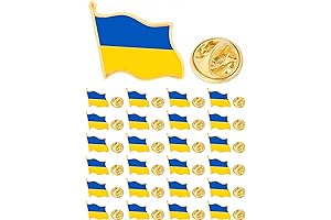 Small Ukrainian Lapel Pin, Bulk Pack of 25, 50, or 100