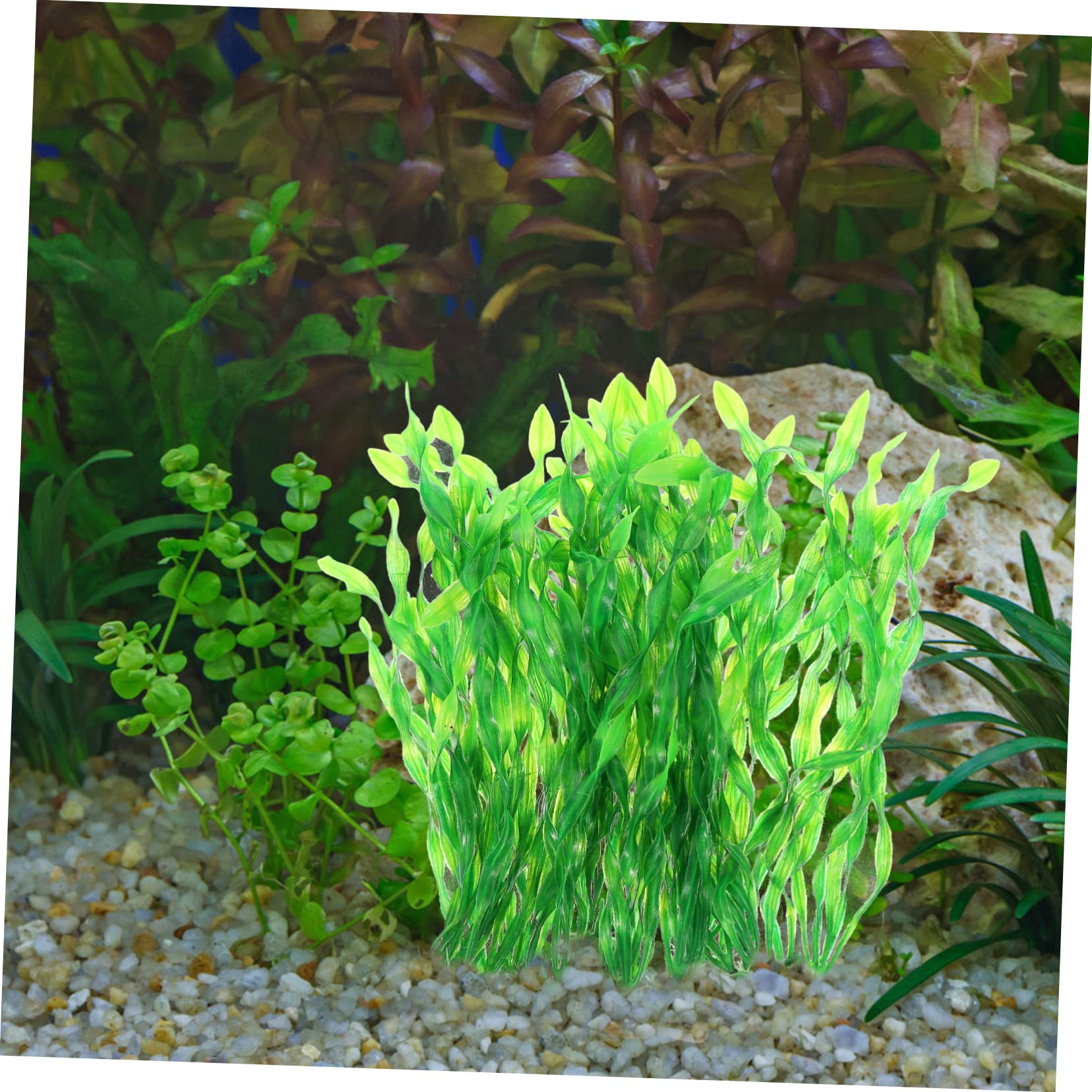 Sosoport 40stücke Künstliche Wasserpflanzen Für Aquarien Dekoration Mit Kelp-Gras Für Fischbecken Für Unterwasserlandschaften