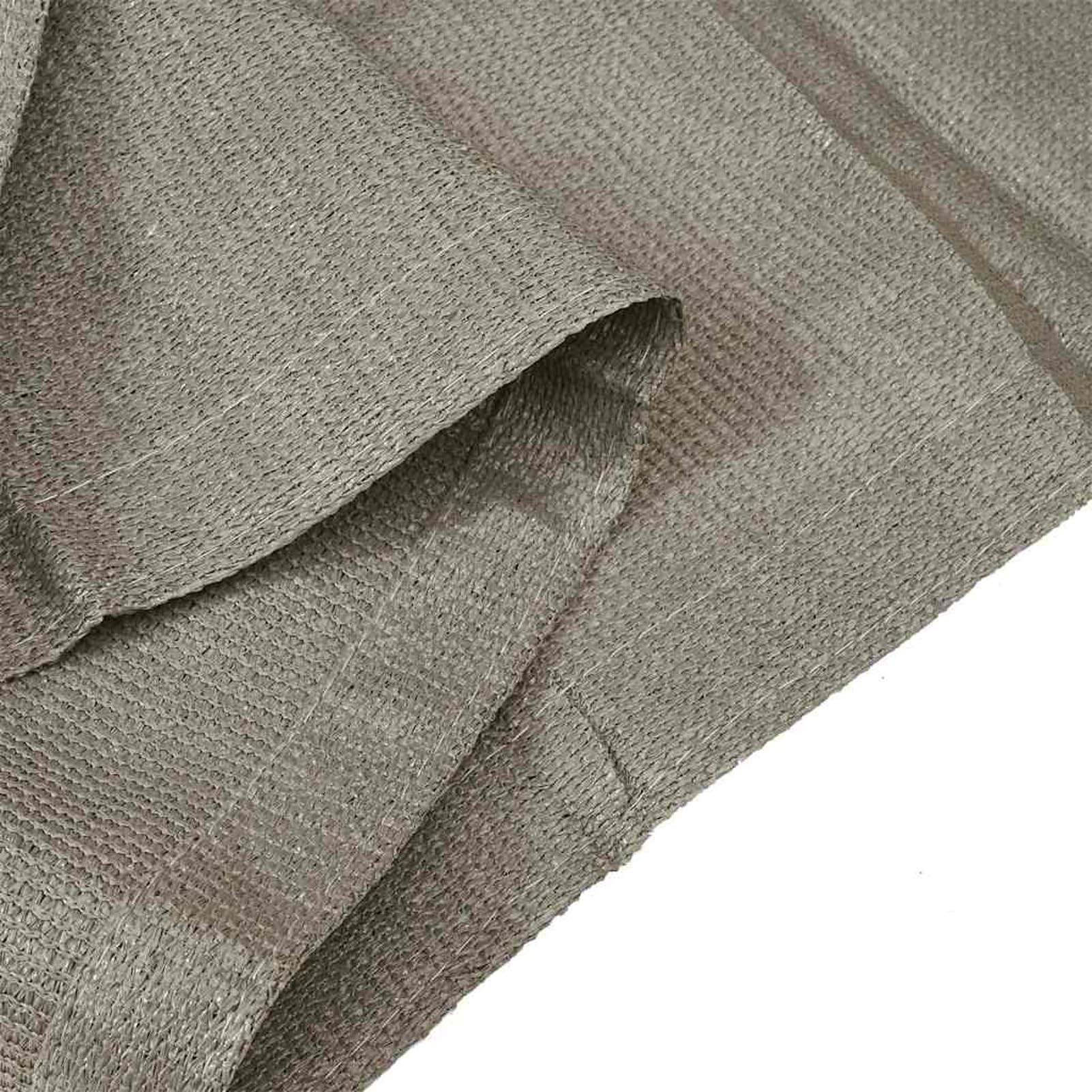 Gecheer Zeltabdeckblatt Hellgrau Polyester 400 x 600 cm Tragbar Zelteppich Zeltdeckel Picknickdecke Wohnwagen Balkon Outdoor
