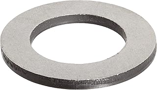 Steel Round Shim, Matte Finish, Full Hard Temper, 0.020" Thickness, 3/8" ID, 5/8" OD (Pack of 10)