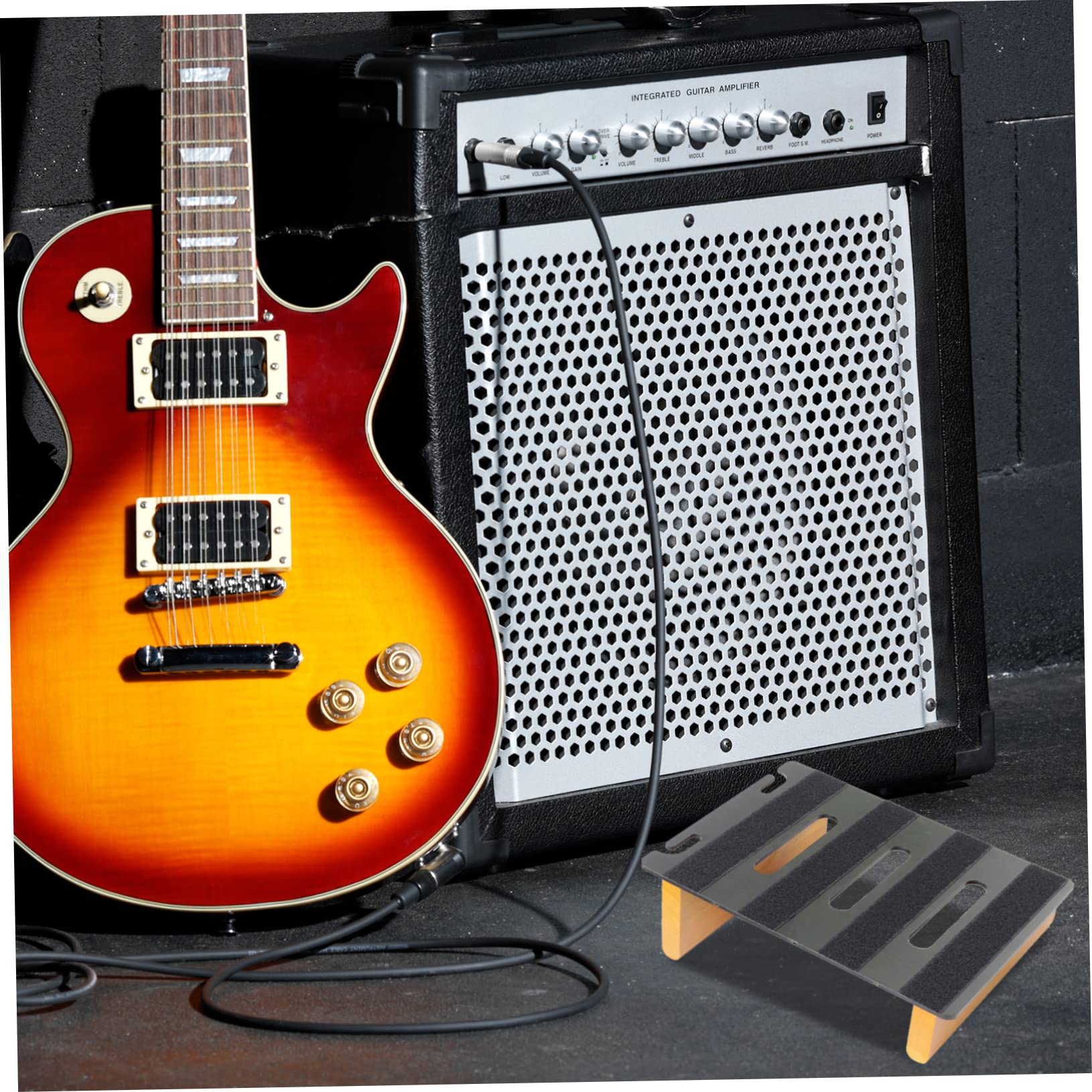 Yardwe 1Set Guitar Effector Board Lightweight Durable Effect Processor Base Practical Holder for Guitar Effectors Easy Installation for Musicians for Portable Use