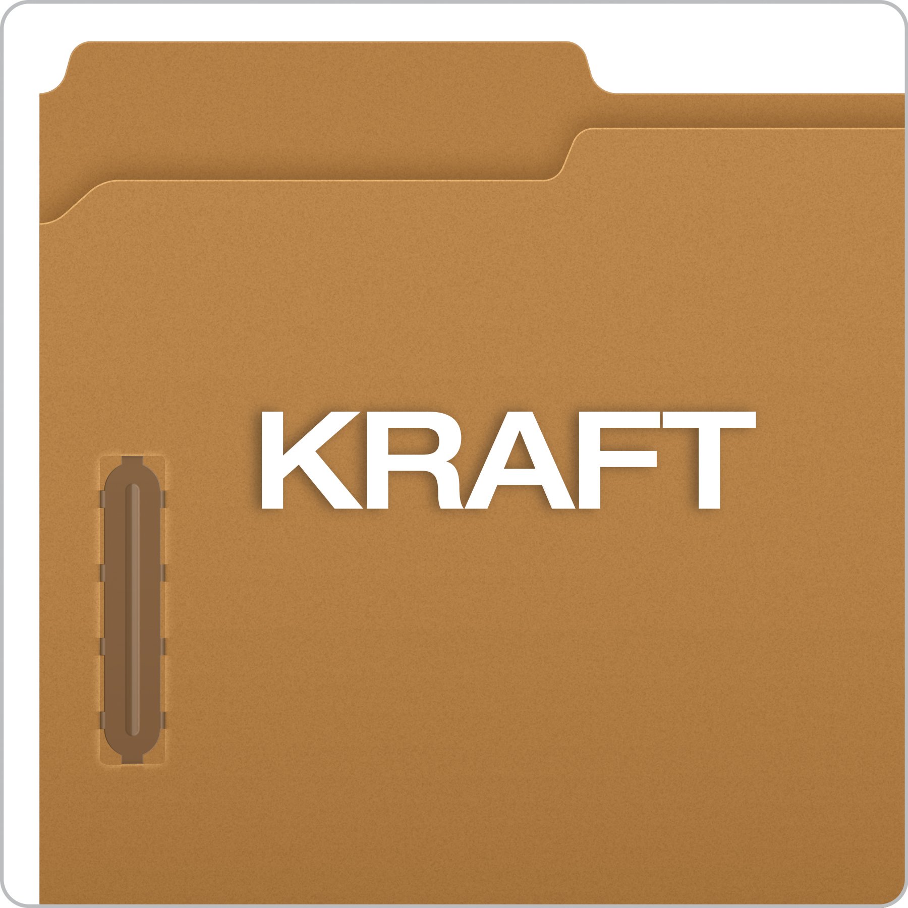 Pendaflex FK312 Kraft - Carpeta clasificadora de 2 cierres con pestañas de corte 1/3, LGL, 50 por caja