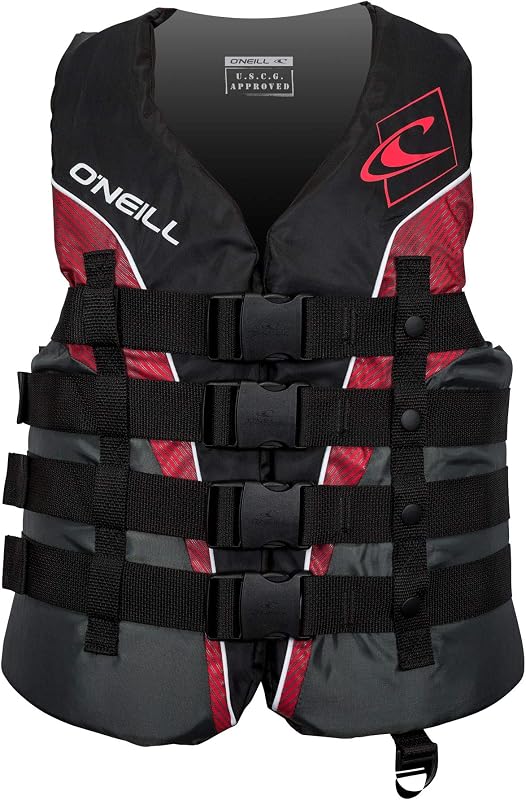 Chaleco salvavidas SuperLite USCG de O'Neill para hombre: chaleco salvavidas ligero para hombre para navegación, wakeboard, esquí acuático y sus actividades acuáticas favoritas
