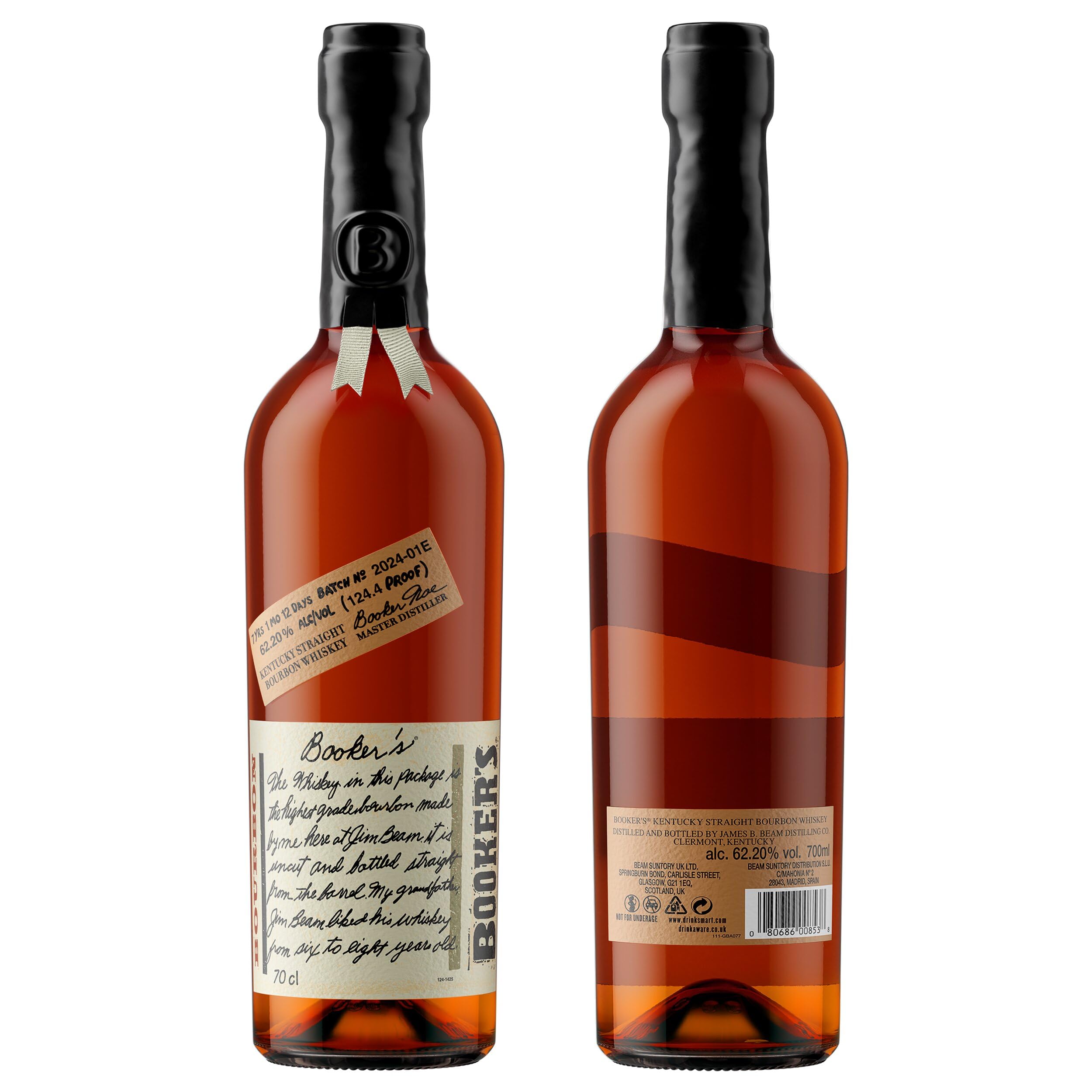 Booker's - 2024-01 Batch Bourbon - 7 year old Whiskey 70cl 62.2