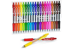 Lineon Colored Gel Pens - Express Yourself with 20 Vibrant Hues