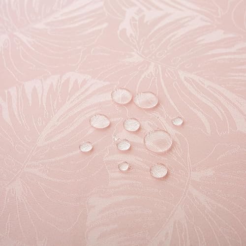 Miniatura 153 de Mantel Redondo Dorado Mantel de Mesa con Patrón de Hojas Borde Festoneado Sedoso Suave Impermeable Lavable 50 Pulgadas Cubierta de Mesa de Tela