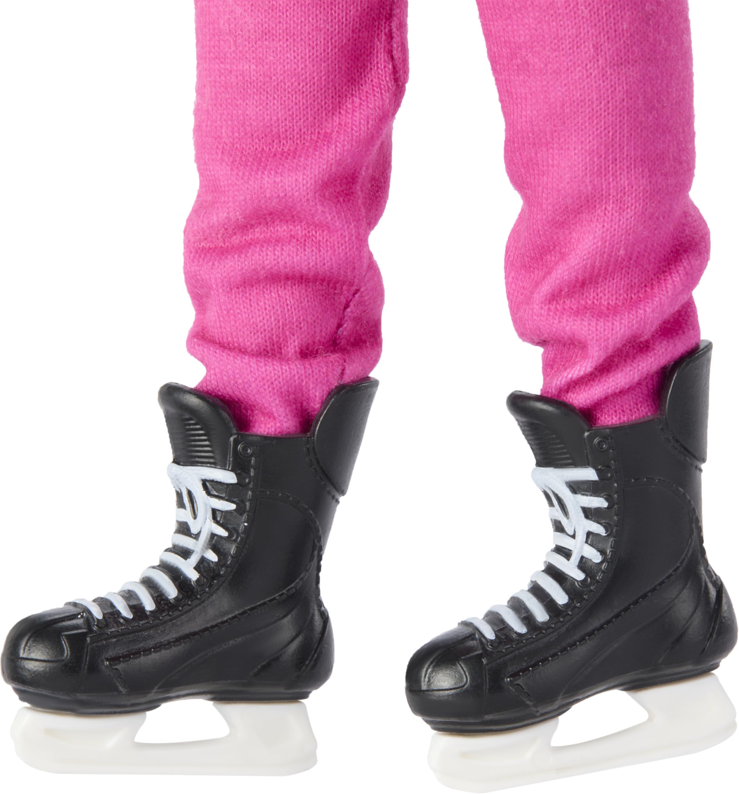 ​Barbie Tim Hortons PWHL 2025 Fashion Doll in Pink, Purple, & Teal Hockey Jersey, Includes Hockey Stick, Puck, and Helmet - 4
