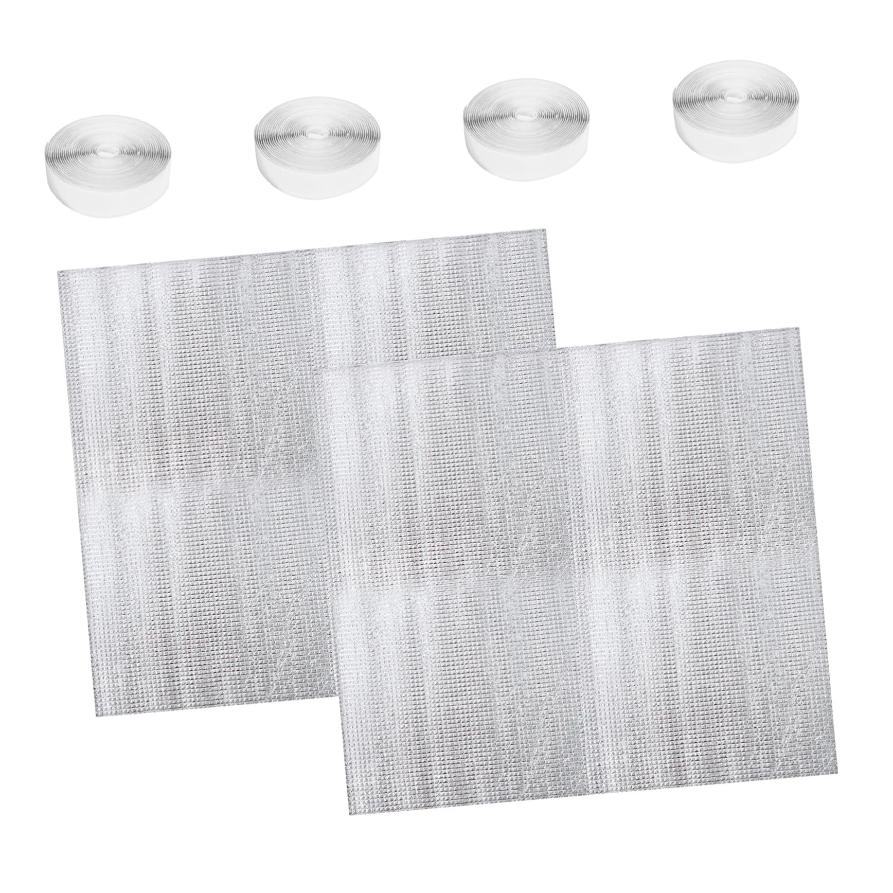 2 Set Copertura Isolante per Ventilazione Soffitta Protezione Termica per Ventilatore da Soffitta Copri Ventilazione Resistente e Facile da Installare Argento