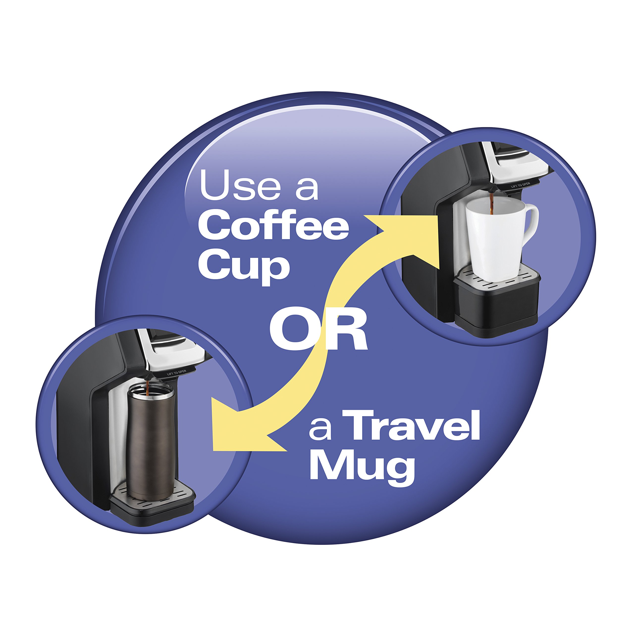 ハミルトンビーチ 49949 FlexBrew コーヒーメーカー フルポット シングルサーブ 泡立て器付き KCupポッドと地面に対応