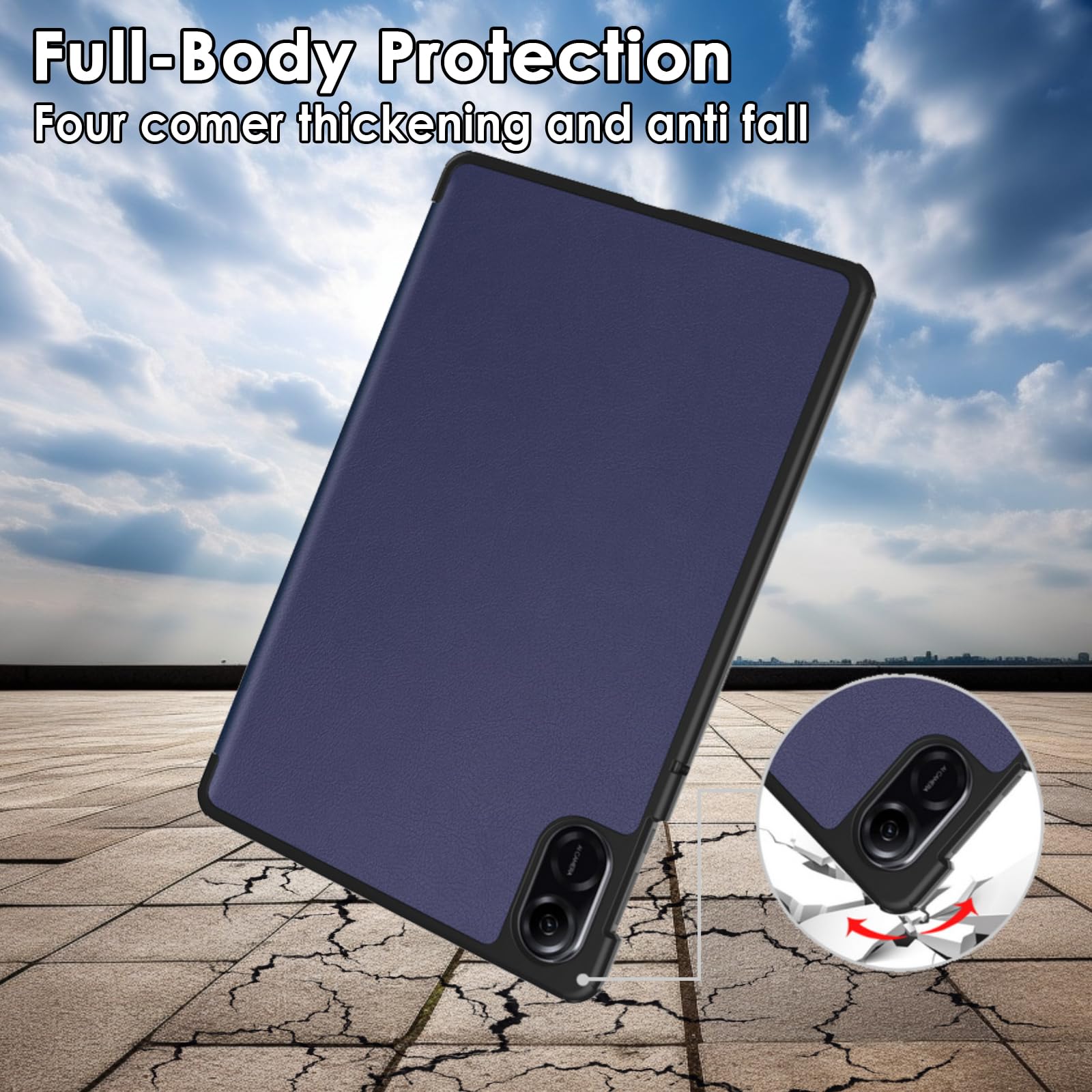 DINGGUAGUA Custodia per HONOR Pad X9 Tablet 11,5 Pollici,Cover con Funzione Supporto,Oro rosa