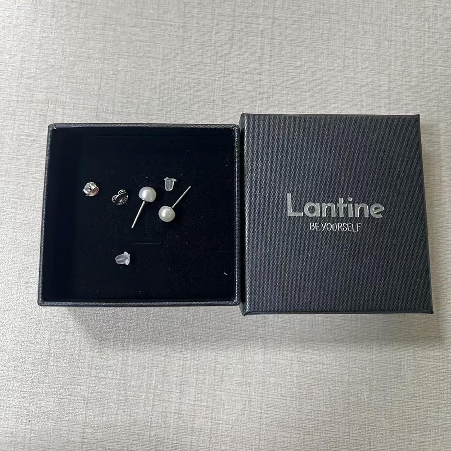 Lantine Pearl Stud Earrings-925 Sterling Silver Genuines Freshwater Cultured Pearl Earrings Studs For Women Size Choose - Image 5