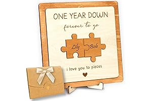 Personalized One Year Anniversary Wood Gifts for Her