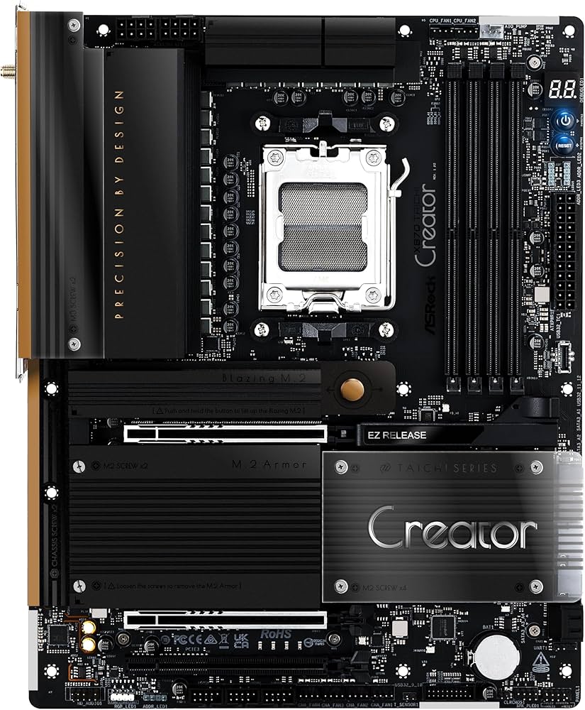 Amazon | ASRock マザーボード X870 Taichi Creator AMD Ryzen 9000