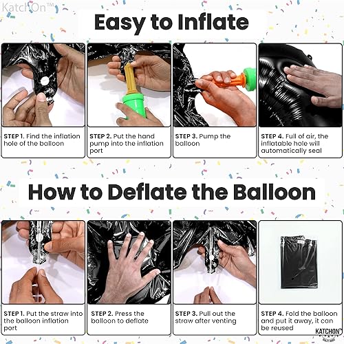 Miniatura 3 de Globos gigantes y negros del número 16, de 40 pulgadas, decoraciones de cumpleaños de 16, globos de cumpleaños de 16 para decoraciones de cumpleaños