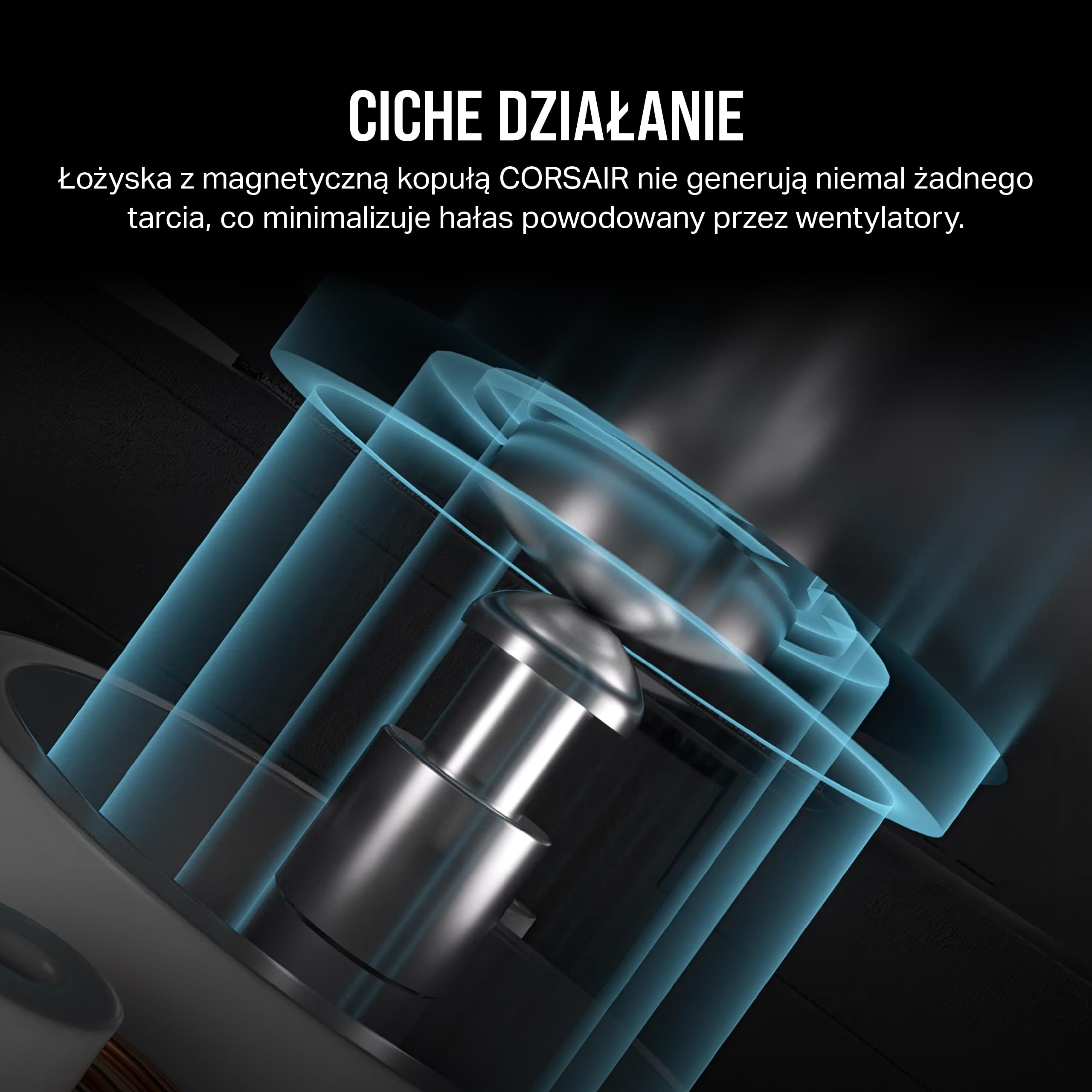 CORSAIR RS120 MAX Gruby Wentylatory PWM 120 mm – Wysokie Ciśnienie Statyczne – Konstrukcja z Materiału Liquid Crystal Polymer – 3 Sztuki – Czarny